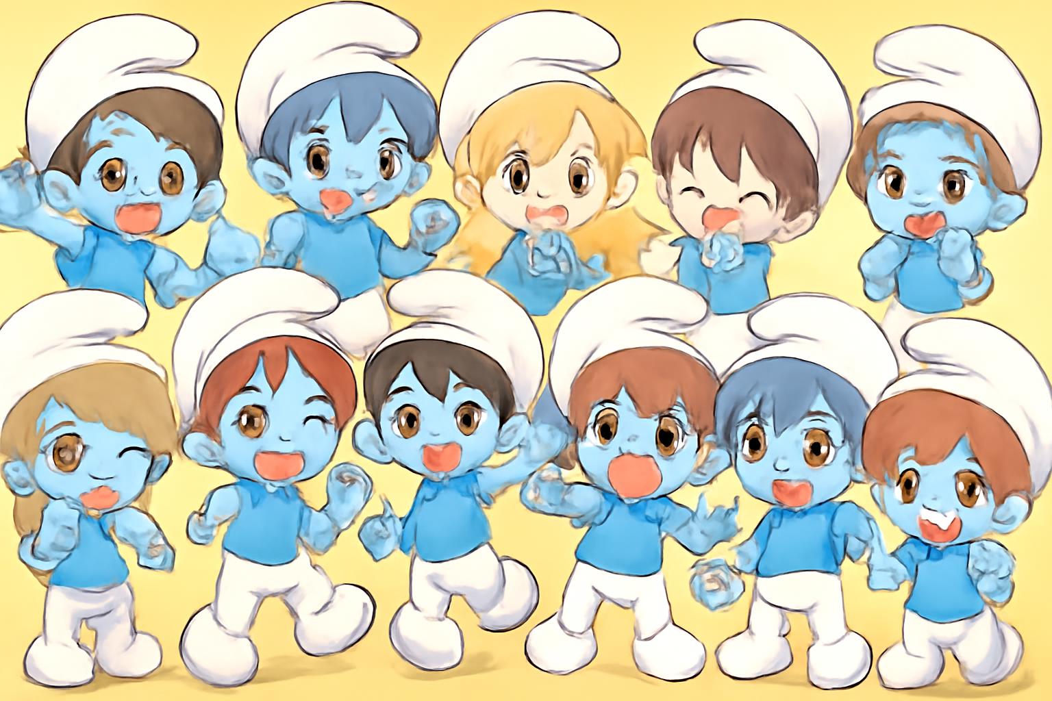 Seventeen X The Smurfs Tease 13 New Smurf Characters Ahead of November MV Debut of "Music God"