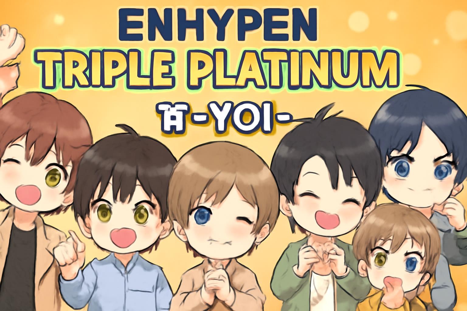 ENHYPEN earns Japan’s Recording Industry Association’s first Triple Platinum certification with single宵 -YOI-