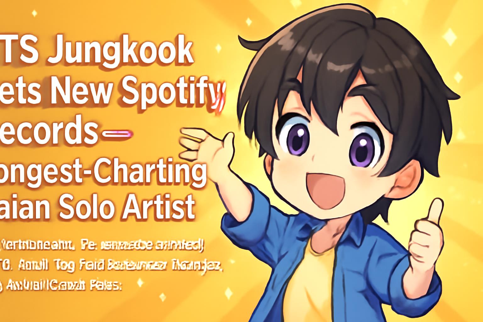 BTS Jungkook Sets New Spotify Records — Longest-Charting Asian Solo Artist