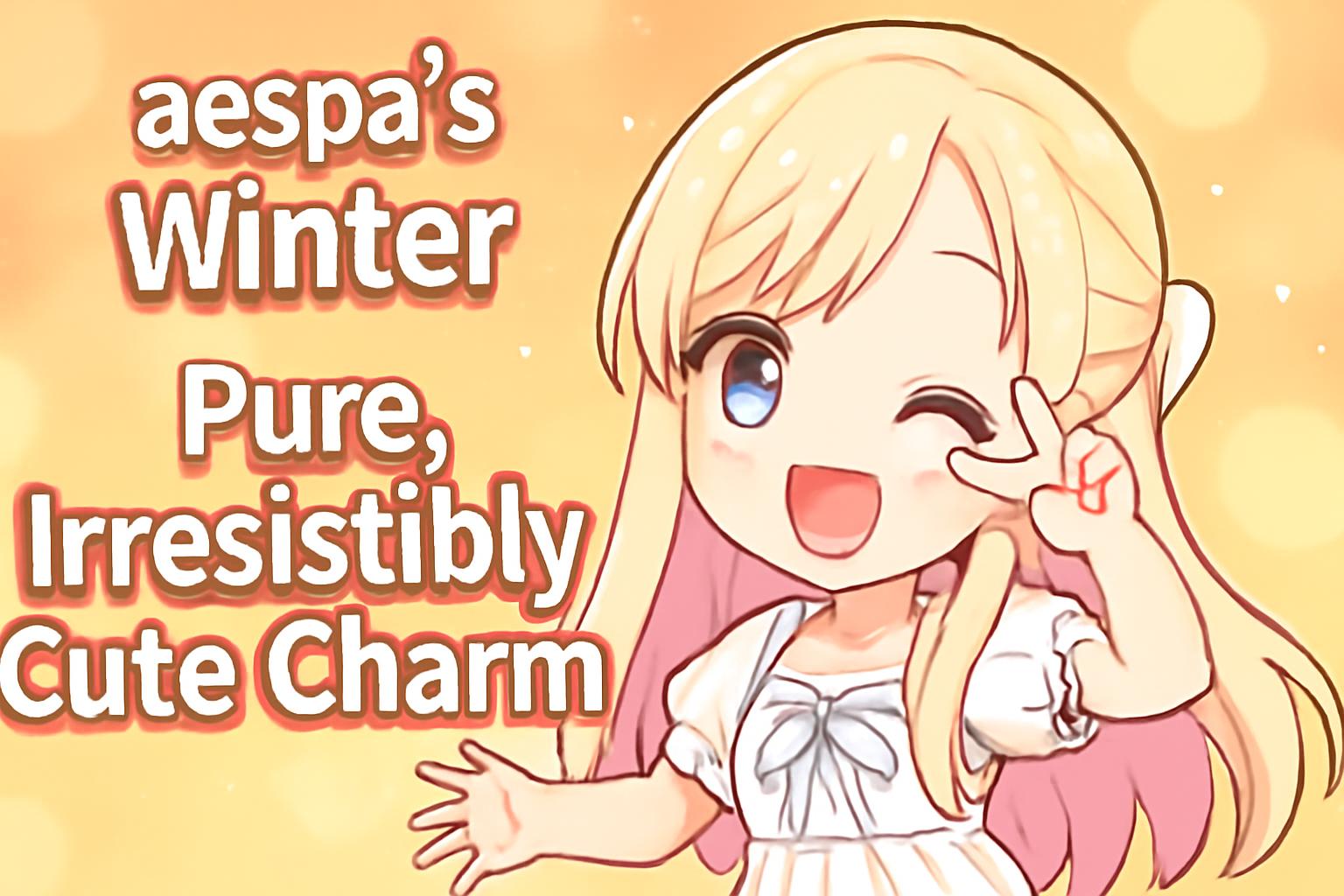 aespa's Winter: Pure, Irresistibly Cute Charm